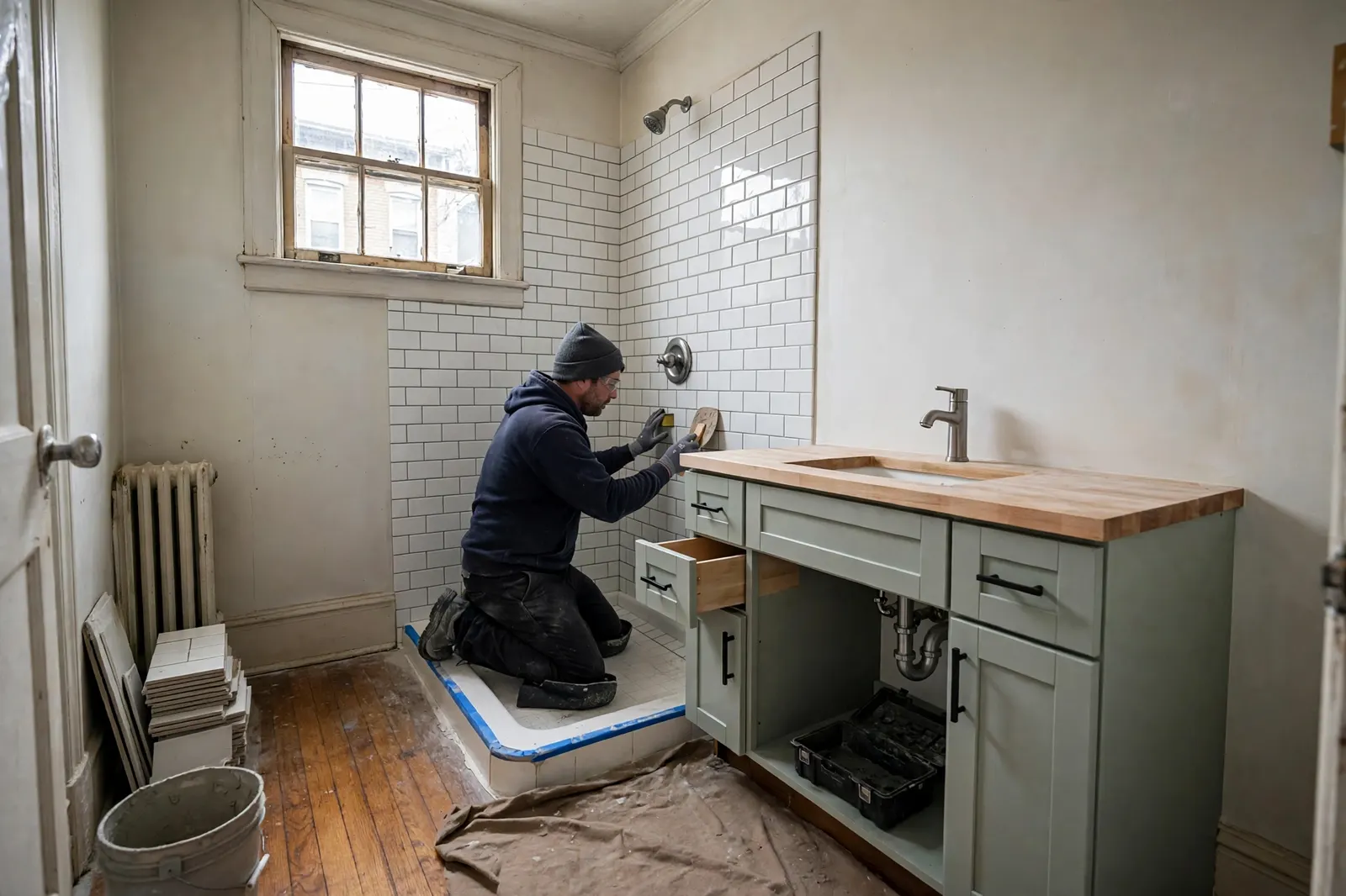 Bathroom renovation in Hamilton, Ontario